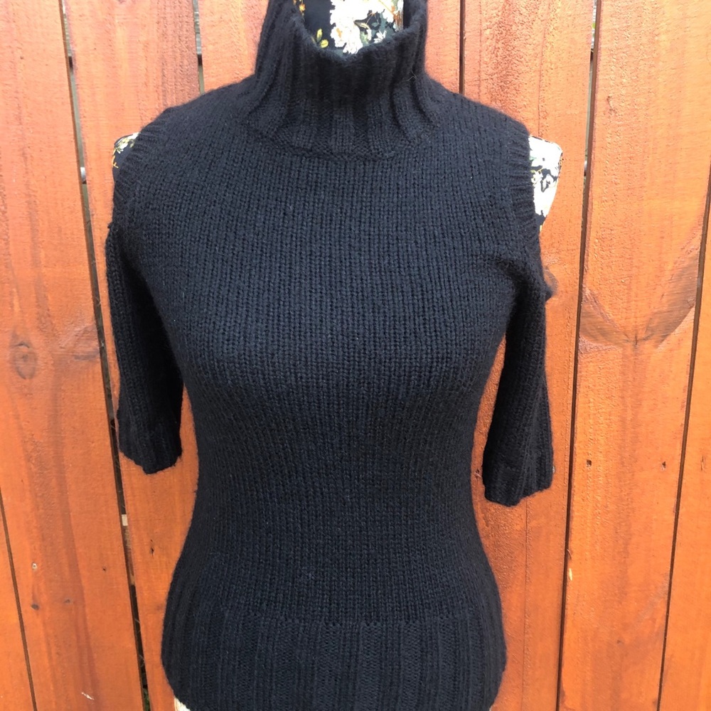 Express black sweater short sleeves size S